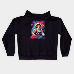 Cool Space cat Kids Hoodie